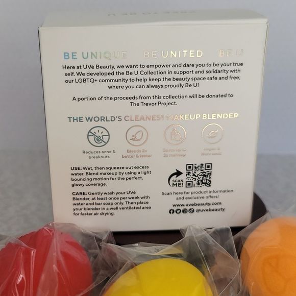 UVÉ Limited Collection Be You - Beauty Blender Set - 3 Full Size & 3 Mini Sponge - Picture 6 of 6